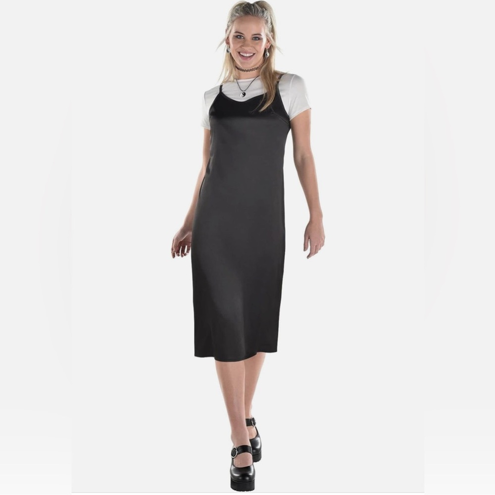 Y2K Black Slip Dress & Shirt size L/XL Cher Clueless Cosplay Costume